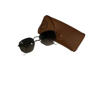 RAY-BAN RB3548N Hexagonal Flat lenses Colour: Gunmetal Lens colour: